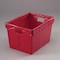 Global Industrial Corrugated Postal Storage Tote, 18-1/2 in L x 13-1/4 in W x 12 in H, Red, Plastic 257915RD - alternate 1